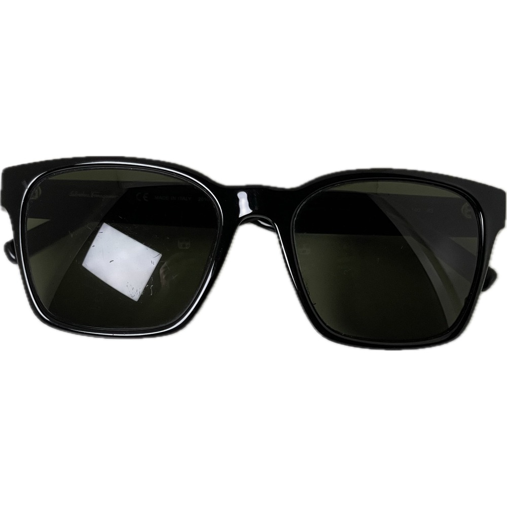 Salvatore Ferragamo SF959S 001 Black Square Sunglasses Made in Italy